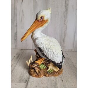White pelican Andrea sadek bird ceramic vintage unique home decor